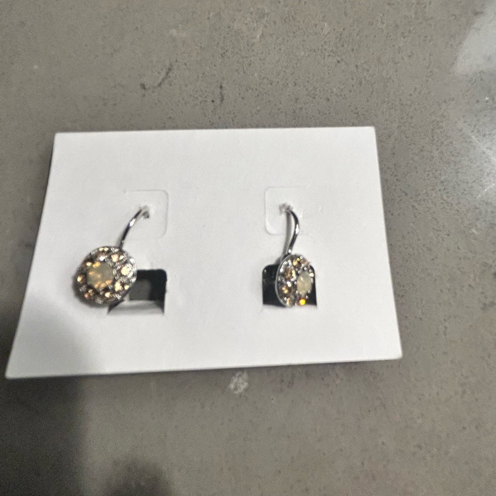 Lia Sophia Elegant Silver and Gold Earrings
